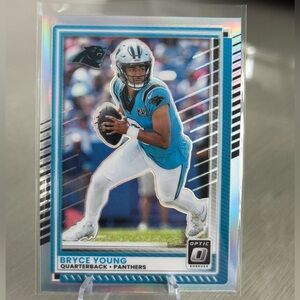 🔥 2025 Bryce Young Panini Donruss Optic Silver Prizm. Carolina panthers